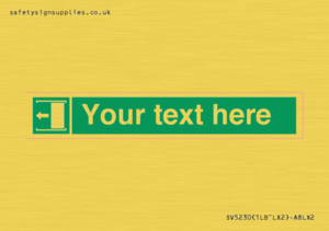 Custom Slide to Open Sign